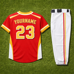 Uniforme de béisbol personalizado para escuelas, de secado rápido, transpirable, tela 100% poliéster, nombre y número del jugador bordados a medida. - Product Image 2