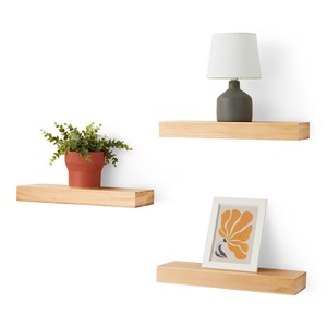 <b>Pine</b> Wood wooden wall <b>shelves</b> and floating <b>shelves</b> OEM Custom Wholesale | Aqdus Saleem India - Product Image 3