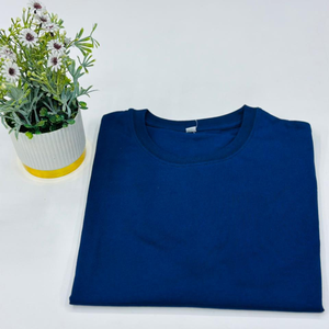 Premium & High quality solid blue summer <b>T</b> <b>Shirt</b> for men with round <b>Collar</b> Men's Smart Casual 100% Cotton <b>t</b> <b>shirt</b> short sleeve - Product Image 1
