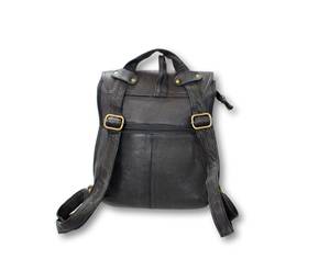 Mochila pequeña de cuero genuino personalizada, proveedor OEM, mochila de viaje de lujo de cuero auténtico para mujer LSBP-0015 - Product Image 1