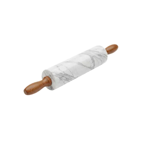 Custom kitchen organizer marble <b>Rolling</b> Pin With Wood handle Hot Selling Hotel Restaurant Bakery Dough Roller Use - Product Image 2