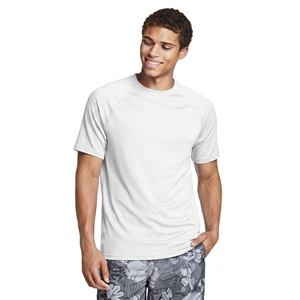 Chemise de sport à manches courtes pour homme, bleu marine, à séchage rapide, 100% polyester, pour les activités nautiques - Product Image 3