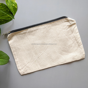Fashionable Casual Shopping Hand Pouch Toliletry Bag with Different Design Cotton Canvas Make-up Hand Purse Storage <b>Clothes</b> Bag - Product Image 3