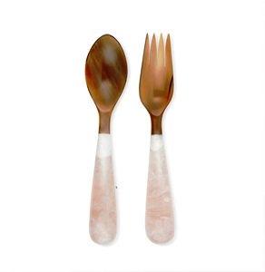 Utensilios para Ensaladas Hechos a Mano, Ecológicos, Aptos para Lavavajillas, para Cocina Casera, Hechos en India - Product Image 1