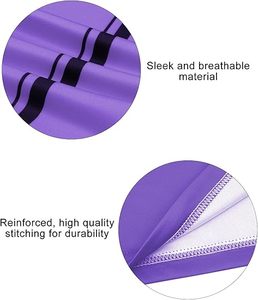 Men Purple Soccer Jersey Short Sleeve Zipper Collar Moisture Wicking Polyester Athletic Shirt with Pockets and Sublimated Print - Product Image 3