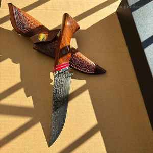 Cuchillos de Caza Premium Hechos a Mano, Venta al Por Mayor, Cuchillos de Supervivencia para Camping, Hoja Fija de Acero con Alto Contenido de Carbono - Product Image 6