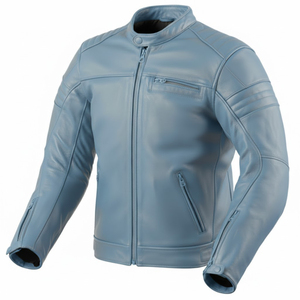 Men's <b>Motorbike</b> Leather Jacket <b>Stand</b> Collar Front Logo Breathable Lightweight OEM Service Low MOQ 2026 Sale - Product Image 6