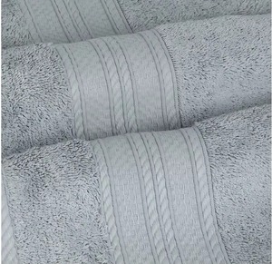 Embroidered Cotton Rectangle <b>Bath</b> <b>Towel</b> <b>Sets</b> Wholesale Low Price Heavy GSM Super Absorbable Quick Dry Soft and Smooth Luxury - Product Image 4