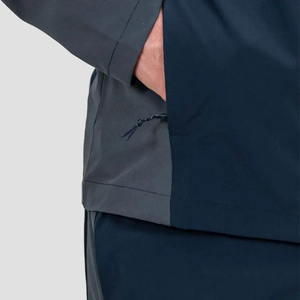 Ensemble de survêtements pour hommes de haute qualité en gros – Survêtement décontracté 2 pièces à manches longues avec empiècements et fermeture éclair pour hommes - Product Image 3
