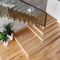 SSR VINA Treppenstufen aus massivem Eichenholz Trittbrett aus Naturholz für den Treppen bau