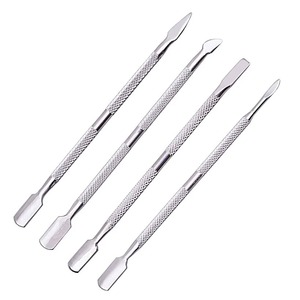 Juego de Empujadores de Cutículas Cuadrados de Acero Inoxidable, Herramienta de Doble Punta para Cutículas Planas, Kit de Cuidado de Manicura y Pedicura, Reutilizable, Profesional y Ecológico - Product Image 1