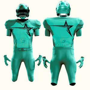 Maillot de football américain pour homme en polyester respirant, léger et de haute qualité, personnalisable - Product Image 2