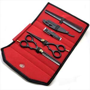 Ciseaux professionnels en acier inoxydable personnalisés, couleur plasma, pour broderie, lames droites affûtées, pour droitiers, avec étui, durables, pour nail art - Product Image 5