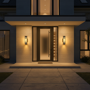 Flush Mount Wall <b>light</b> Viet Nam CM Decor steel/inox Living Room / Bedroom / Hallway Constant <b>Light</b> 3500K (Warm White) LED Black - Product Image 2