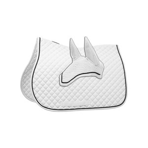 Sous-selles unies pour l'équitation anglaise, rembourrées, légères, fabriquées par le fabricant - Product Image 1