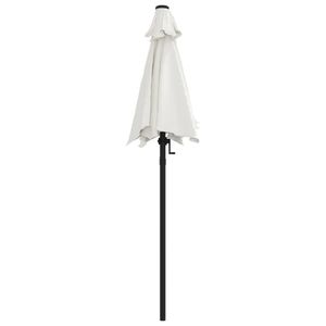 Ensemble parasol et base de jardin blanc sable et gris foncé - Product Image 4