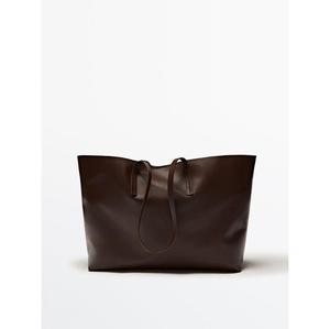 Bolsos de compras de cuero puro de la mejor calidad personalizables para mujer, hechos en India, bolsos de cuero genuino con logotipo personalizado - Product Image 2