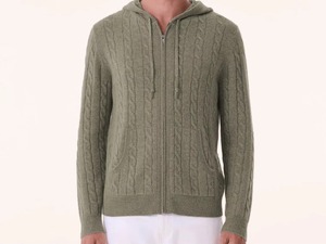 Cardigan à capuche décontracté pour femme de haute qualité, à manches longues, avec poche zippée, respirant, toutes saisons - Product Image 5