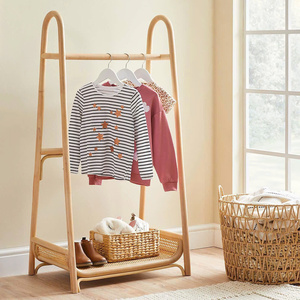 Rattan Drying Clothes Rack Cloth Stands and <b>Shoe</b> Shelf Racks Cheapest Price Large Quantity OEM Accepted - Product Image 4