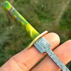 Cuchillo de Chef Personalizado Hecho a Mano Jexmoo con Acero de Damasco, Cuchillos de Cocina en Miniatura, Mango Hermoso, Regalo para Chef - Product Image 5