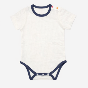 JALBEBE Body Neonato in Rete Tessuta a Maniche Corte con Chiusura a Bottoni Unisex Estivo in Morbido Cotone Traspirante All'ingrosso - Product Image 6