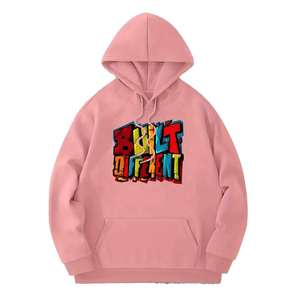 Sweat-shirt à capuche surdimensionné pour homme en tissu polaire avec logo personnalisé, poche avant, coupe classique, décontracté, respirant, séchage rapide, hiver - Product Image 1