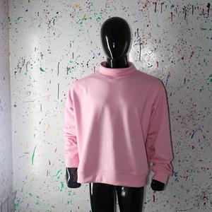 Sudadera con cuello simulado de 450 GSM, bordado con nombre personalizado, corte holgado y extragrande, 100% algodón, felpa francesa. - Product Image 5