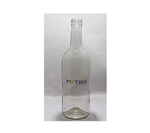 Botella de Vino de Vidrio Flint Bordeaux de 750 ml, Botella Vacía Transparente para Vino Tinto, Blanco, Licores y Bebidas, Reutilizable, Suministro al por Mayor - Product Image 4