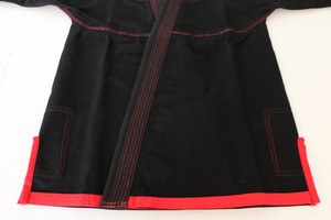Kimono de BJJ Negro para Hombre, Uniforme de Artes Marciales 100% Algodón, Duradero, Corte Regular, para Adultos - Product Image 2