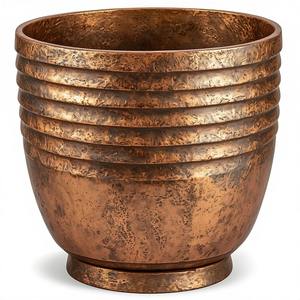 Macetero de Hierro con Acabado Clásico en Dorado/Níquel, Diseño Ecológico para Jardín y Decoración del Hogar, Opciones Personalizables - Product Image 2