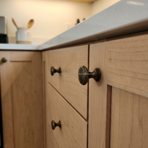 AG Elements Classic Other Round Cabinet Knob Antique <b>Brass</b> Finish 24mm Kitchen <b>Drawer</b> Handle Furniture <b>Pull</b> Bulk OEM Supplier - Product Image 2