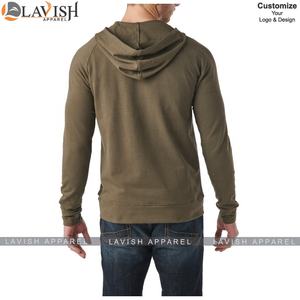 เสื้อสเวตเตอร์มีฮู้ดสำหรับผู้ชาย, เสื้อกันหนาวขนแกะมีซิปและโลโก้ตามสั่งเป็นมิตรกับสิ่งแวดล้อม - Product Image 4