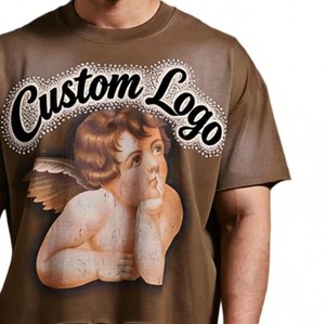 เสื้อยืดโอเวอร์ไซส์ขายส่ง ผู้ชาย สตรีทแวร์แบบกำหนดเอง ยูนิเซ็กซ์ ทรงไหล่ตก ผ้าฝ้าย 100% 300 กรัม - Product Image 3