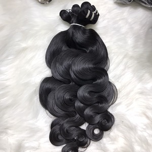 ผมมนุษย์แบบ100% ม้วนเป็นลอนสำหรับต่อผมแบบผูกเชือกธรรมชาติสองชั้น - Product Image 2