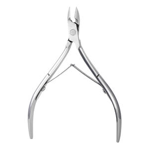 High Quality Rainbow Stainless Steel Curved Sharp Blade Logo Laser Cuticle Nippers for Finger <b>Nail</b> Salon ANAAIF - Product Image 5