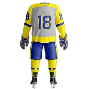 Uniformes de Hockey sobre Hielo de Alta Calidad al Por Mayor, Ropa de Equipo, Mejor Estilo, Talla Personalizada, Sublimación, Conjuntos de Uniformes de Hockey sobre Hielo para Ligas - Product Image 3