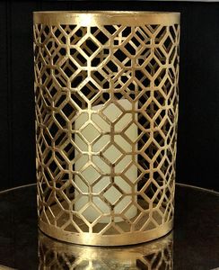 Golden Round Votive <b>Tea</b> <b>Light</b> <b>Holder</b> with Circular Design for Home Decor Christmas Decor Other Occasion Metal Stand - Product Image 6