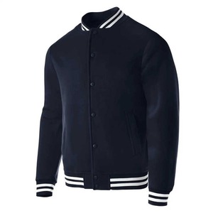 Custom Designed Men's Wool Varsity Jacket Stand Collar Wholesale - Product Image 6