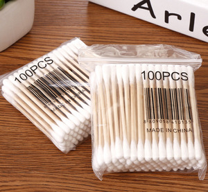 100 cotons-tiges en bois à double tête pour le maquillage permanent, microblading, nettoyage et soin - Product Image 6