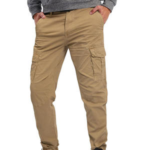 Pantalon cargo pour homme respirant et réversible 100% coton, coupe slim, confortable et décontracté - Product Image 4