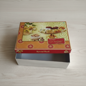 กล่องบรรจุภัณฑ์ขนมเคลือบลามิเนตคุณภาพสูง จำหน่ายจำนวนมาก |   โรงงานผลิตขนมอินเดียพรีเมียม กล่องของขวัญ ราคาโรงงาน บรรจุภัณฑ์ - Product Image 2