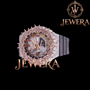 Reloj de Pulsera de Lujo con Diamantes de Imitación en Goma Morada Mossinate de Primera Calidad, Elegante Reloj de Pulsera con Diamantes de Imitación en Goma Blanca Mossinate - Product Image 3