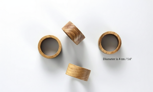 AZ ENTERPRISES Porta Servilletas de Madera con Acabado Natural, Diseño Moderno Hecho a Mano, Accesorio de Mesa Independiente de Lino Negro - Product Image 6