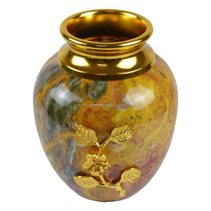 Jarrón de flor real múltiple, diseño de acabado de colores, decoración de suelo para interiores, oficina y sala de estar, florero de Metal - Product Image 3
