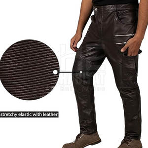 กางเกงหนังผู้ชายขายดี ผลิตจากโรงงาน ขายส่ง คุณภาพดีที่สุด - Product Image 6