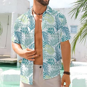 T-shirt Thème Piscine Haute Qualité en Mélange de Coton Doux Respirant pour Tenue Quotidienne Décontractée et Vacances d'Été - Product Image 2