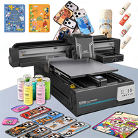 Impresora UV 3D Digital de Última Generación 6090 de Cama Plana con Cabezal de Impresión XP600 para Cuero, Vidrio, Azulejos, Acrílico, Madera, Metal - Impresora UV DTF A3