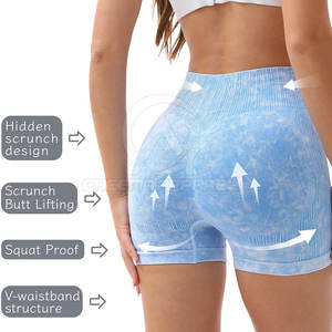 Shorts Deportivos de Cintura Alta con Efecto Scrunch para Mujer, Ropa de Yoga y Fitness con Diseño Elástico y Ajustado - Product Image 6