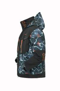 Cross-Border Source Summer Bomber <b>Jacket</b> Short Sleeve <b>Cooling</b> Reflective Stripe Canvas Fabric Stand Zipper Plain Dyed Quick Dry - Product Image 3