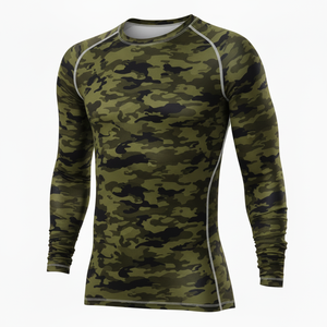 <b>Custom</b> Men long Sleeve <b>Compression</b> <b>Shirts</b> MMA BJJ Rash Guard Eco Friendly Anti Bacterial Breathable Quick Dry Wholesale thermal - Product Image 2